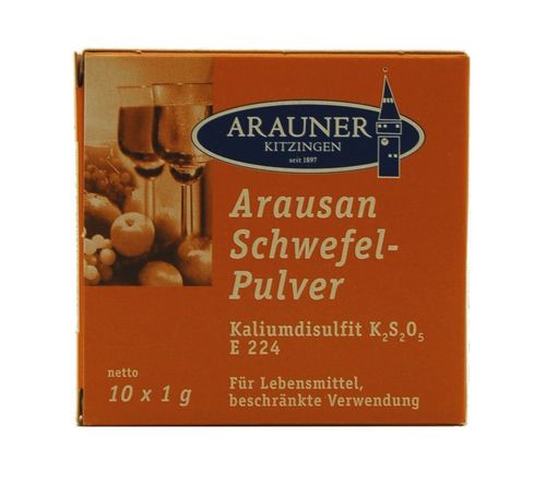 Arauner Kitzinger Aurausan Schwefelpulver, 10x1g