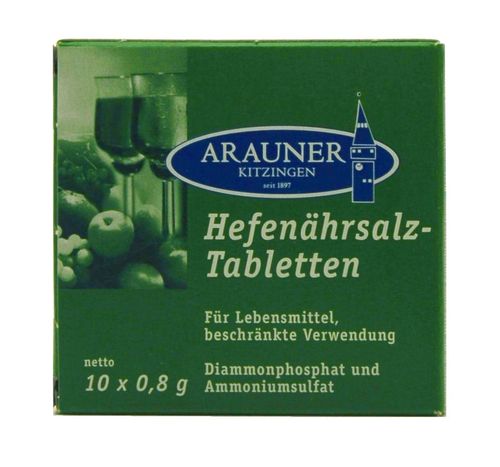 Arauner Kitzinger Hefenährsalz-Tabletten, 10x0,8g