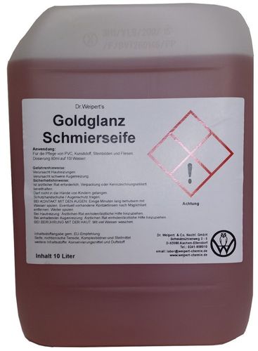 Goldglanz Schmierseife Dr.Weipert höchste Qualität 10 Liter