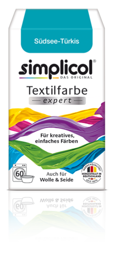 Simplicol Textilfarbe expert, einfaches Färben- 1711 "Südsee-Türkis" NEU!