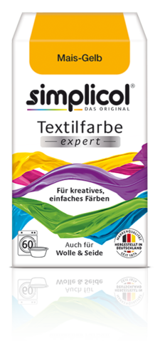 Simplicol Textilfarbe expert -Für kreatives, einfaches Färben - 1701 "Mais-Gelb"